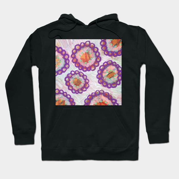 Buttons of Bliss: Inner Power Painting Hoodie by mellierosetest